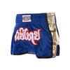 High Kick Style Muay Thai Boxing Shorts - Shiny Leather Martial Arts Team Uniform