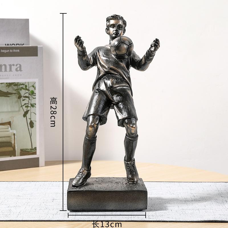 Severský Moderní Golf Basketbal Akční Figurka Pryskyřičné Řemeslné Dekorace Kreativní Domov Obývací Pokoj Stůl Okno Socha Suvenýr Dárek