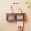 Egger Walnut Wood Wall-Mounted Tissue Dispenser