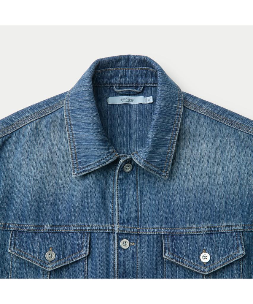 Silijeu Textured Denim Outer Shirt Sasfm26221Inx