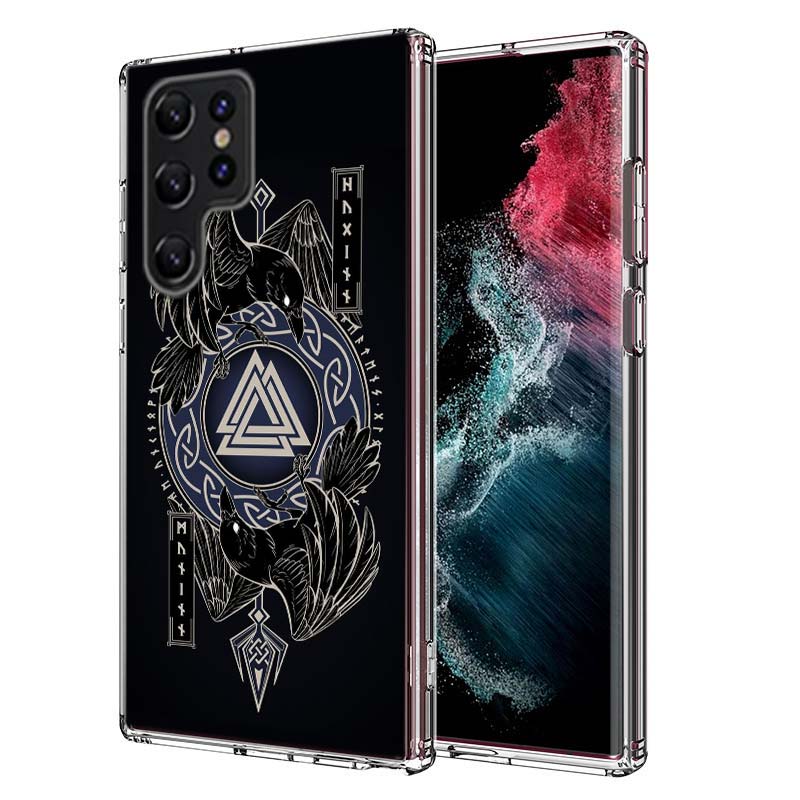 Nordic Norse Capa Phone Case For Samsung S26 Ultra S25 Edge Galaxy S23 S21 S20 S24 FE S22 S10 Plus Cover Clear TPU Shell Coque w