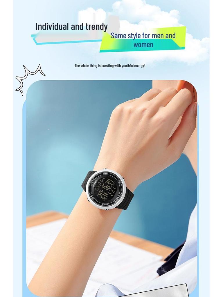 Sanda Waterproof Multifunction Luminous Sports Watch - Unisex Outdoor Fashion with Alarm Clock