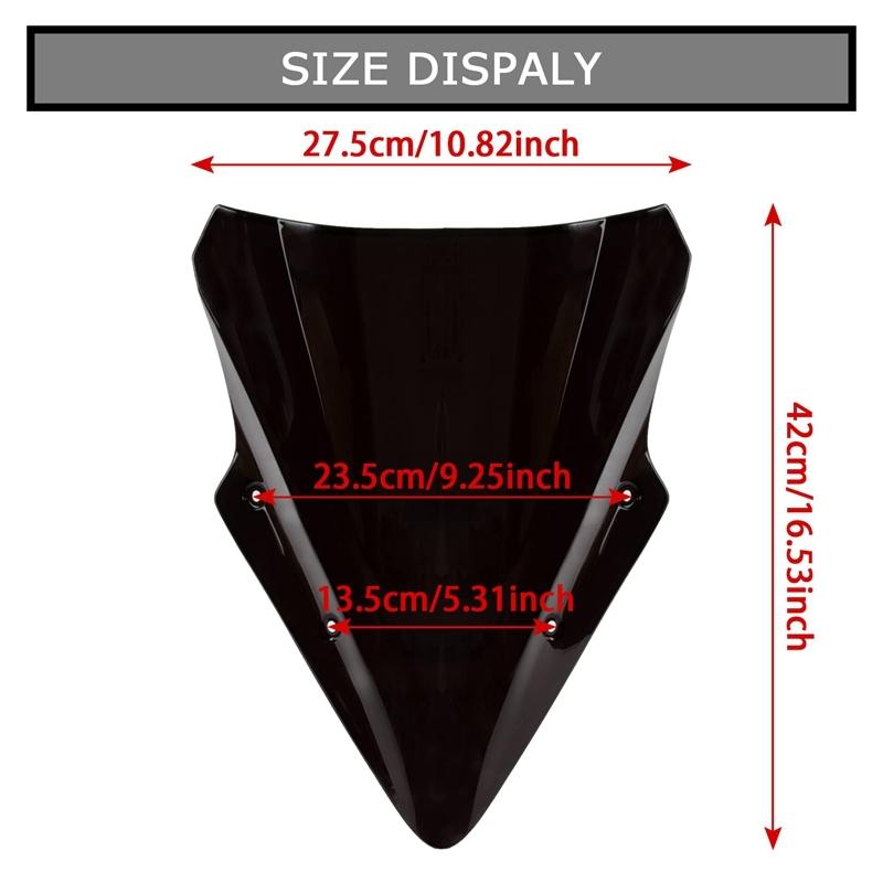 Motorcycle accessories suitable for Kawasaki NINJA650 Ninja 650 ER6F 2017- modified front windshield front deflector