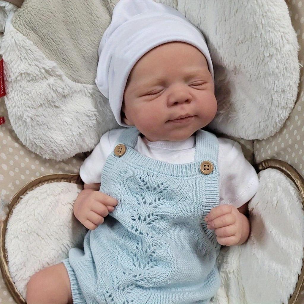 BZDOLL 48cm 3D-Paint With Visible Veins Cloth Body Vinyl Limbs Reborn Baby Doll 19inch Realistic Sleeping Girl Plaay House Toy Lovely Birthday Gift