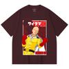 T-shirt Unisex Pesante 100% Cotone 230 g/m² con Stampa Saitama One Punch Man V7