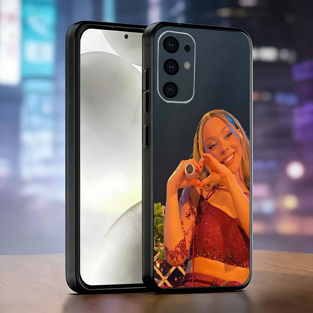 A-Ayliva Singer Phone Case For Samsung S25,S24,S21,S22,S23,S30,Ultra,S20,Plus,Fe,Soft Silicone Black Cover
