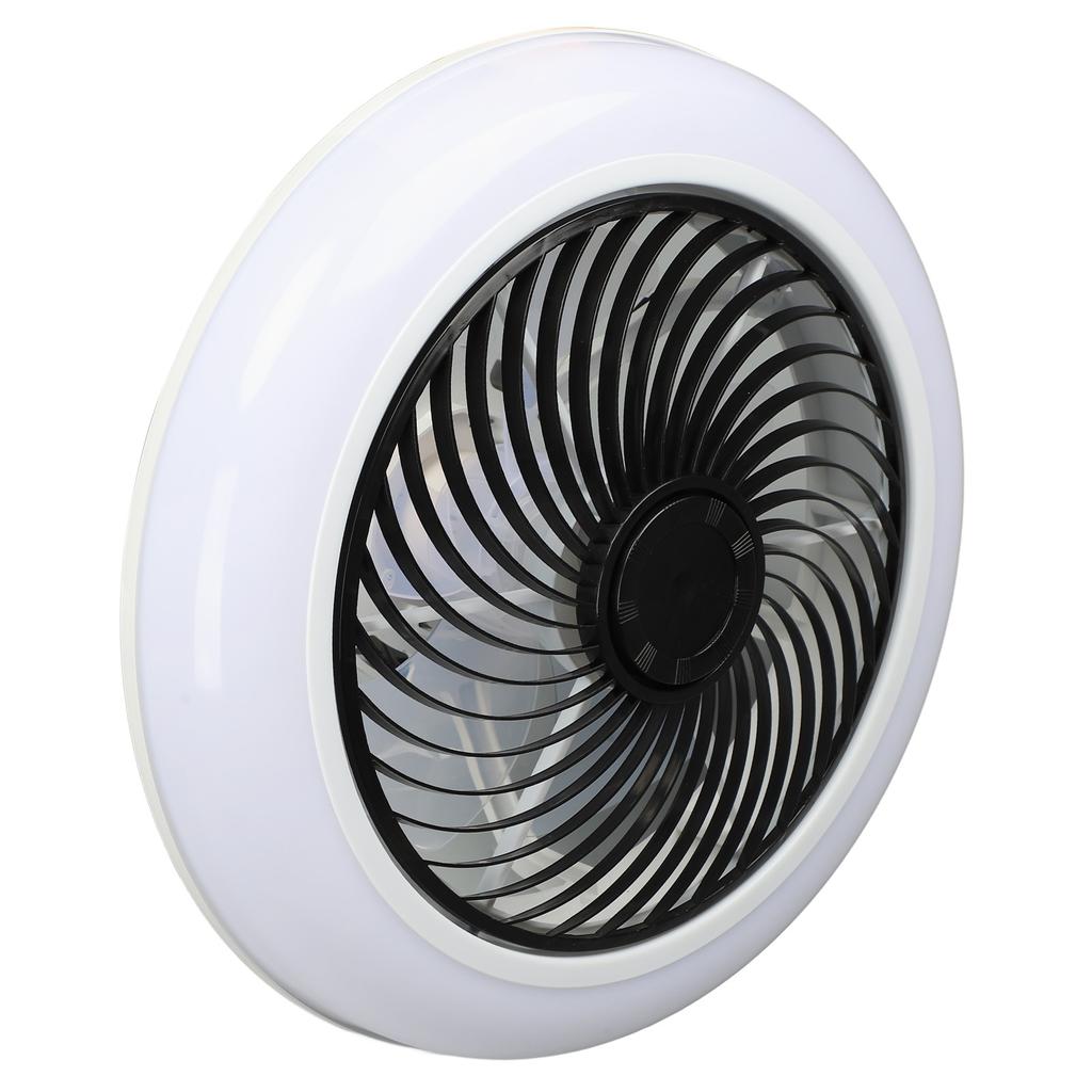 Ceiling Fan Light 6 Gear Wind Stepless Dimmable Quiet Modern Flush Mount Ceiling Fan with Light and