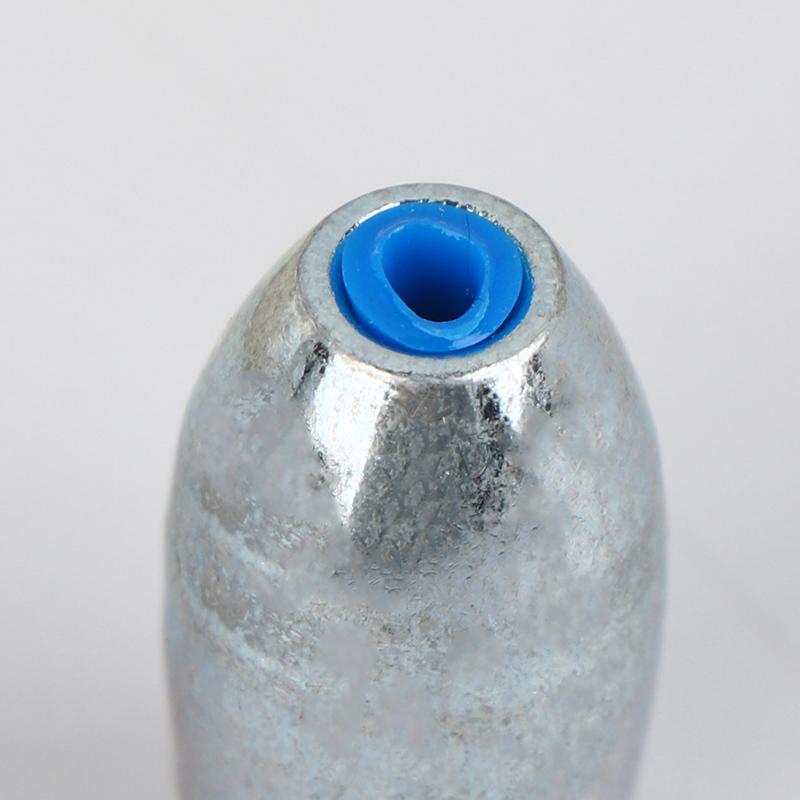 20Pcs Alloy Hollow Olive Fishing Sinkers3/ 4/6/8/10/12/15G Wax Coating Fishing Weight Steel Fishing Weights Accessories