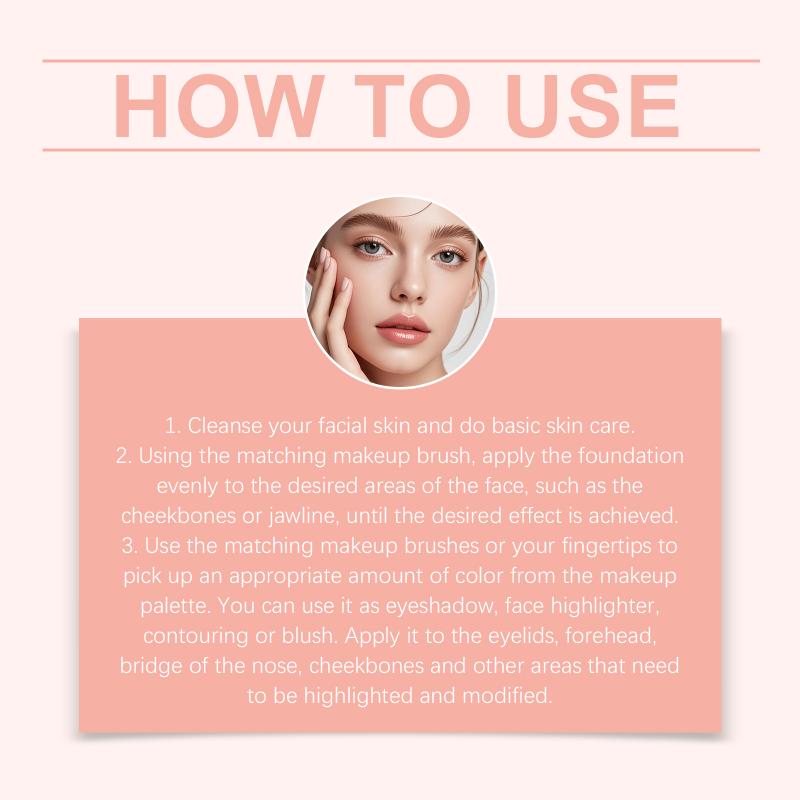 Multifunction Makeup Palette All in One Eyeshadow Blush Highlight Compact for At Home and Work Use