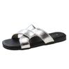 Cross-strapped Slippers Women's Summer Wear New Retro Style Casual Flat-bottomed Beach Non-slip Sandals