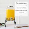 3L Glasflasche Glas Getränkespender Mason Jar Getränkespender Glas Flüssigkeitsspender