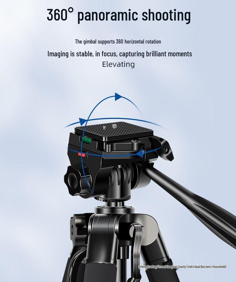 Universal Outdoor Tripod with Fill Light for Mobile and SLR Cameras