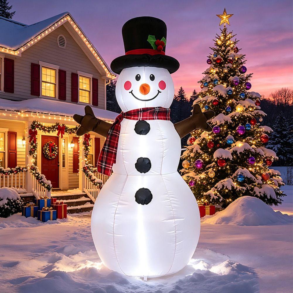 Waterproof Blow Up Yard Decor LED Lighted Christmas Decorations Christmas Inflatables Yard Decor