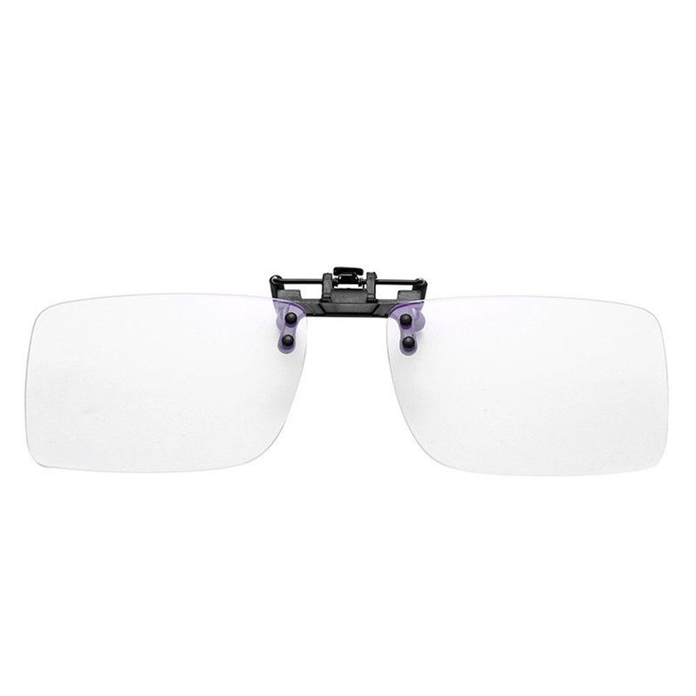 

1pcs Clip On Blue Light Filter Blocking Glasses Office Computer Anti Blue Ray Clip On Eyeglasses UV Strain Relief For Women Men белый