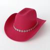 European and American popular small flower sequins women's western cowboy top hat outdoor jazz hat