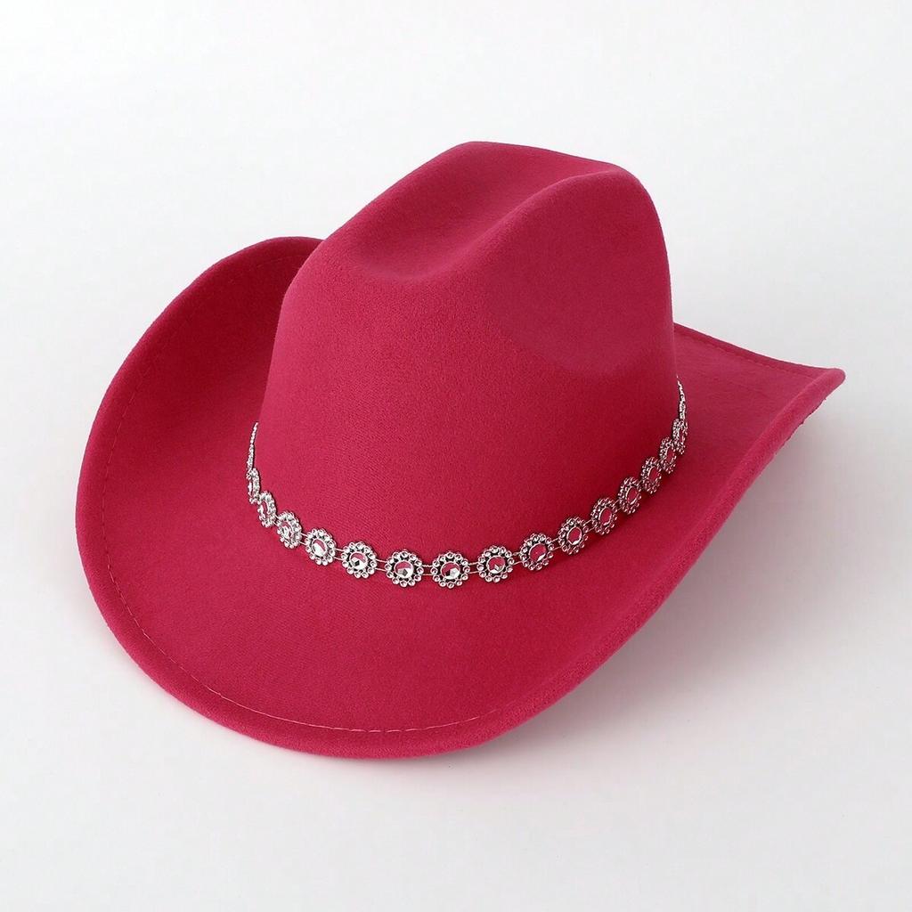European and American popular small flower sequins women's western cowboy top hat outdoor jazz hat