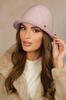 Women' Winter Hat Houndstooth Dark Pink Kamea-Zelda
