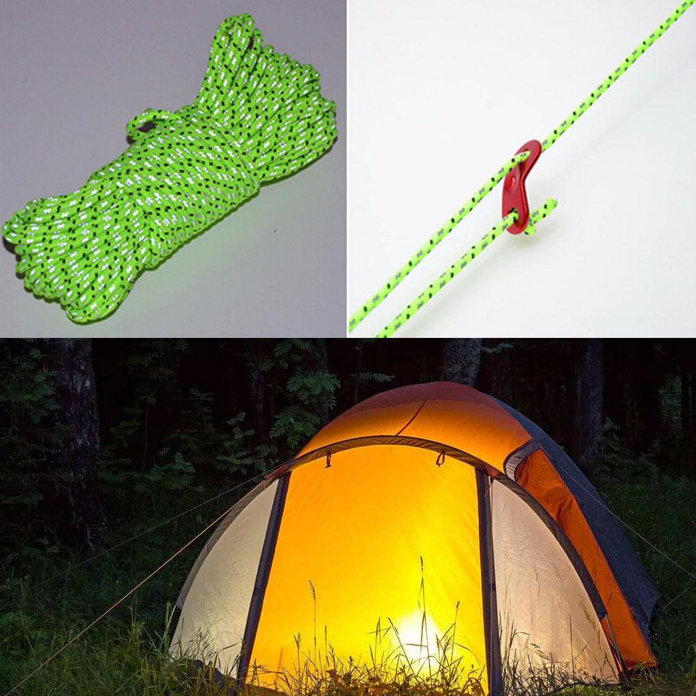 Corde per tende da campeggio riflettenti da 20 m/50 m