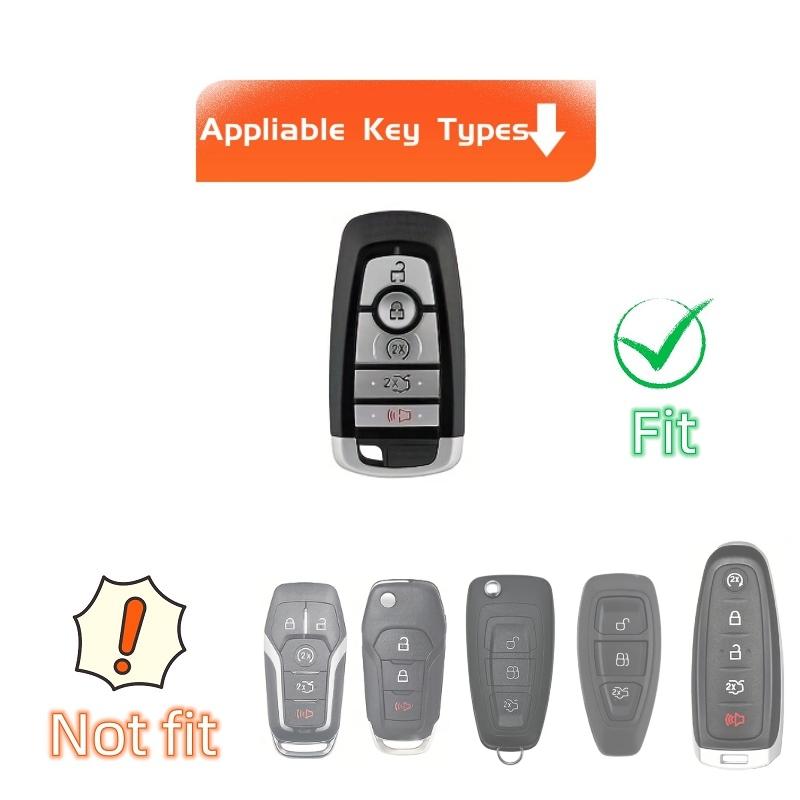TPU Key Fob Cover with Keychain for Ford Explorer Fusion Escape Edge Expedition F150 F250 F350 F450 F550 Maverick Mustang