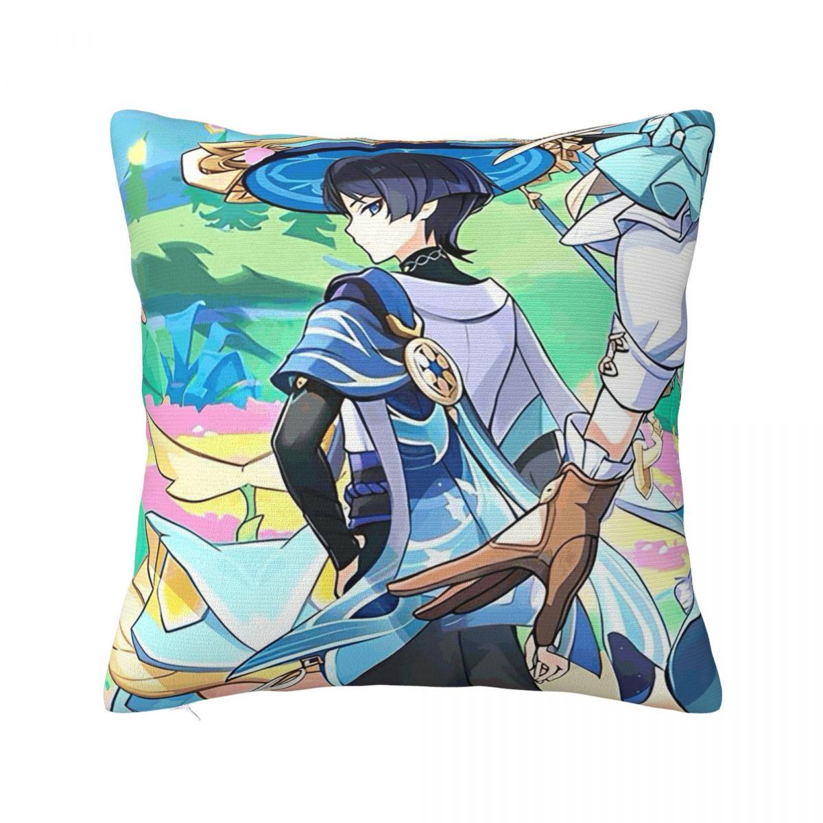 Скарамуш и Странник Игровая квадратная наволочка Чехол для подушки Наволочка Декоративная наволочка для дома Спальни Автомобиля 12x12Inch