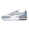 Puma R22 Grey Violet Blue Unisex Sneakers White Black 383462-13