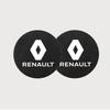 Hub Caps For Renault Koleos Captur Arkana Kadjar Megane Clio Scenic Logan Trafic Talisman 2Pcs Car Coaster Water Cup Mat Non-Sli