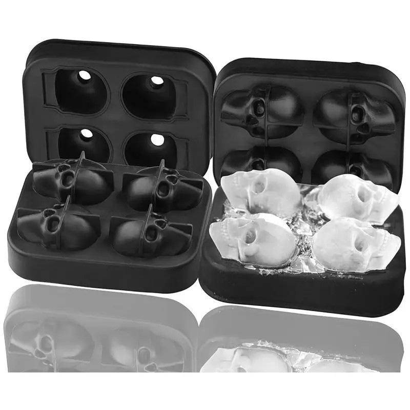 Silicone Skull Ice Cube Mold Tray for Whiskey and DIY Frozen Treats