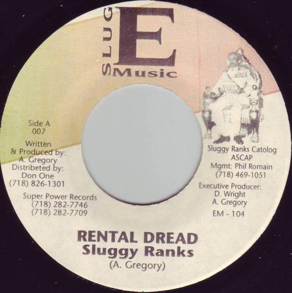 

7inch Record SLUGGY RANKS - Rental Dread EM104 Slug E Music US Reggae, Ska & Dub Used