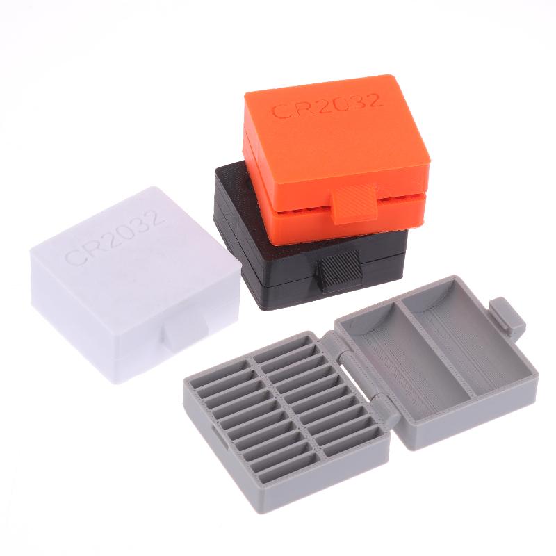 Scatola Porta Batteria Cr2032 a 20 Scomparti Custodia per Batteria a Bottone Piccolo Organizer per Batterie Portatile Supporto Protettivo per Batterie