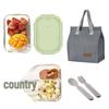Crystal High Borosilicate Glass Lunch Box Set
