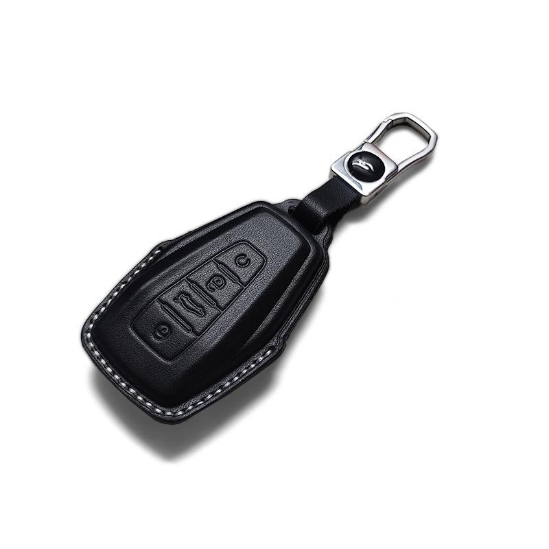 Compatible with Geely Emgrand, Binyue, Vision X6, Binrui, Boyue - Genuine Leather Key Case