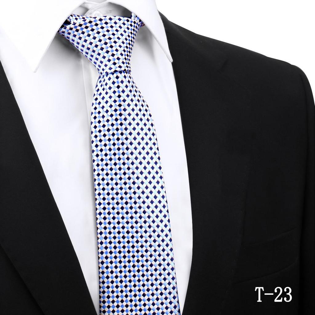 Handmade Paisley Stripe Jacquard Polyester Tie, 7.5cm