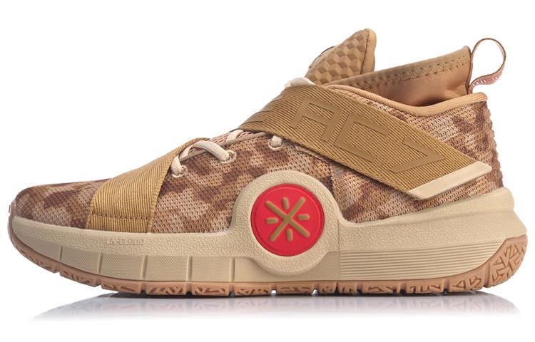 Li Ning All City 7 Basketball Shoes Men s Low Top Brown Red ABAP101-2 41.5