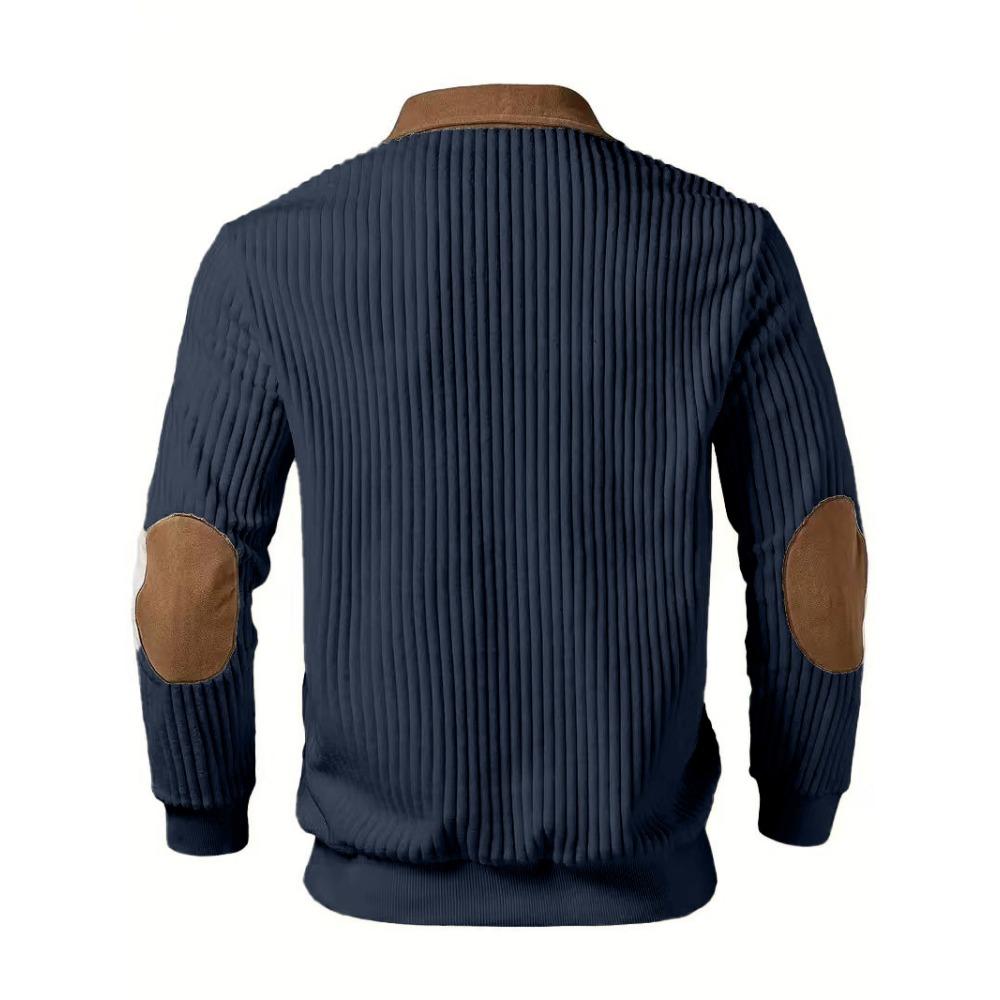 2026 Spring/Summer New Color-Plaid Striped Long-Sleeved Polo Shirt for Men, Fashionable and Casual Style with Collar