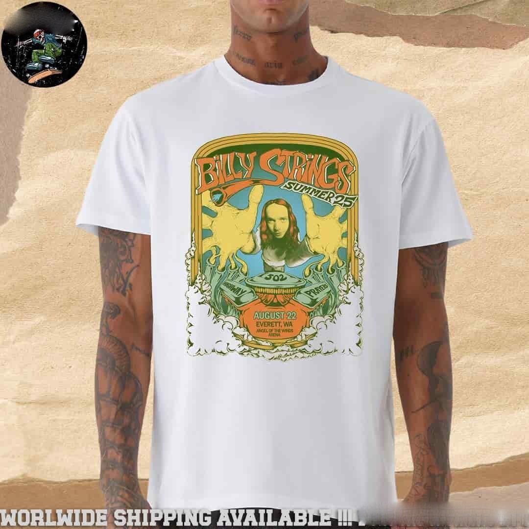 Billy Strings Summer 2026 In Everett W A At Angel Of The Wild A On August 22 Tee M