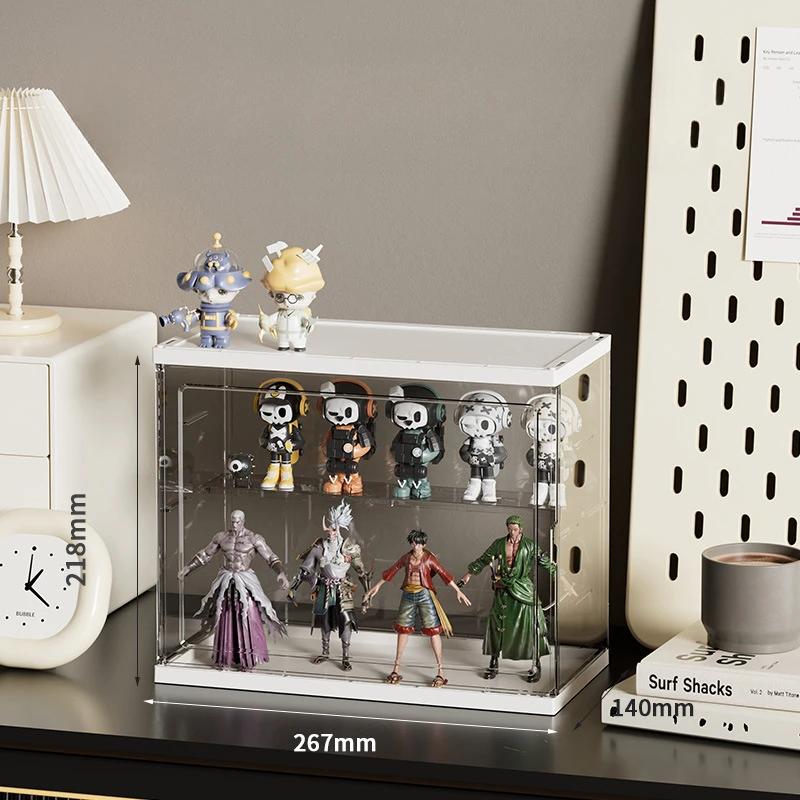 Kreatives Acryl-Display-Schrank für Blind Box Aufbewahrung - Premium Transparente Vitrine mit 360° Sichtbarkeit Mehrzweck-Organizer