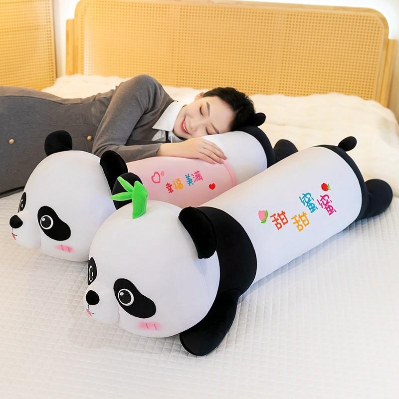 Doll Plush Panda Sleeping Buddy Birthday Gift Pillow Cartoon Decoration Bedroom