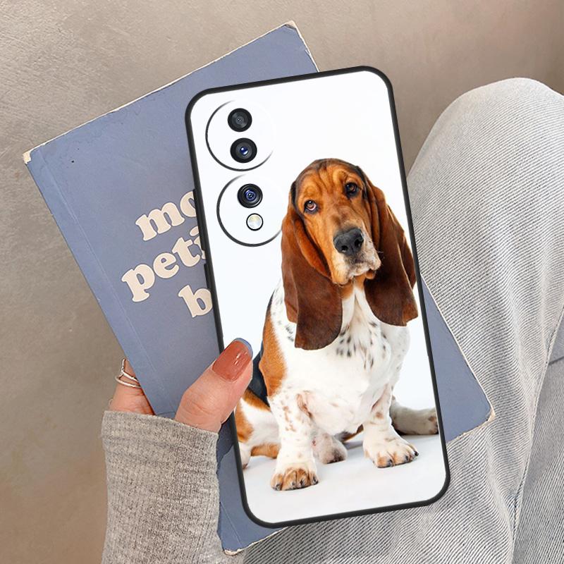 Basset Hound Dog Case For Honor Magic 5 6 7 8 Pro Cover For Honor 200 400 Lite 50 70 90 X8a X8b X9a X9b X9c