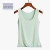 Women's Slim Fit Seamless Tank Top - Solid Color Sleeveless Base Layer for Spring, Summer, Autumn