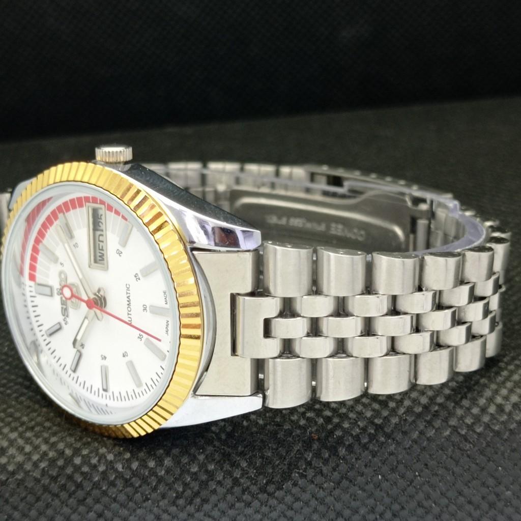 CEAS BĂRBĂTESC AUTOMATIC SEIKO 5 SECOND HAND JAPONIA RAR MECANISM AURIU 575a-a304753-2 SKU575a-a304753