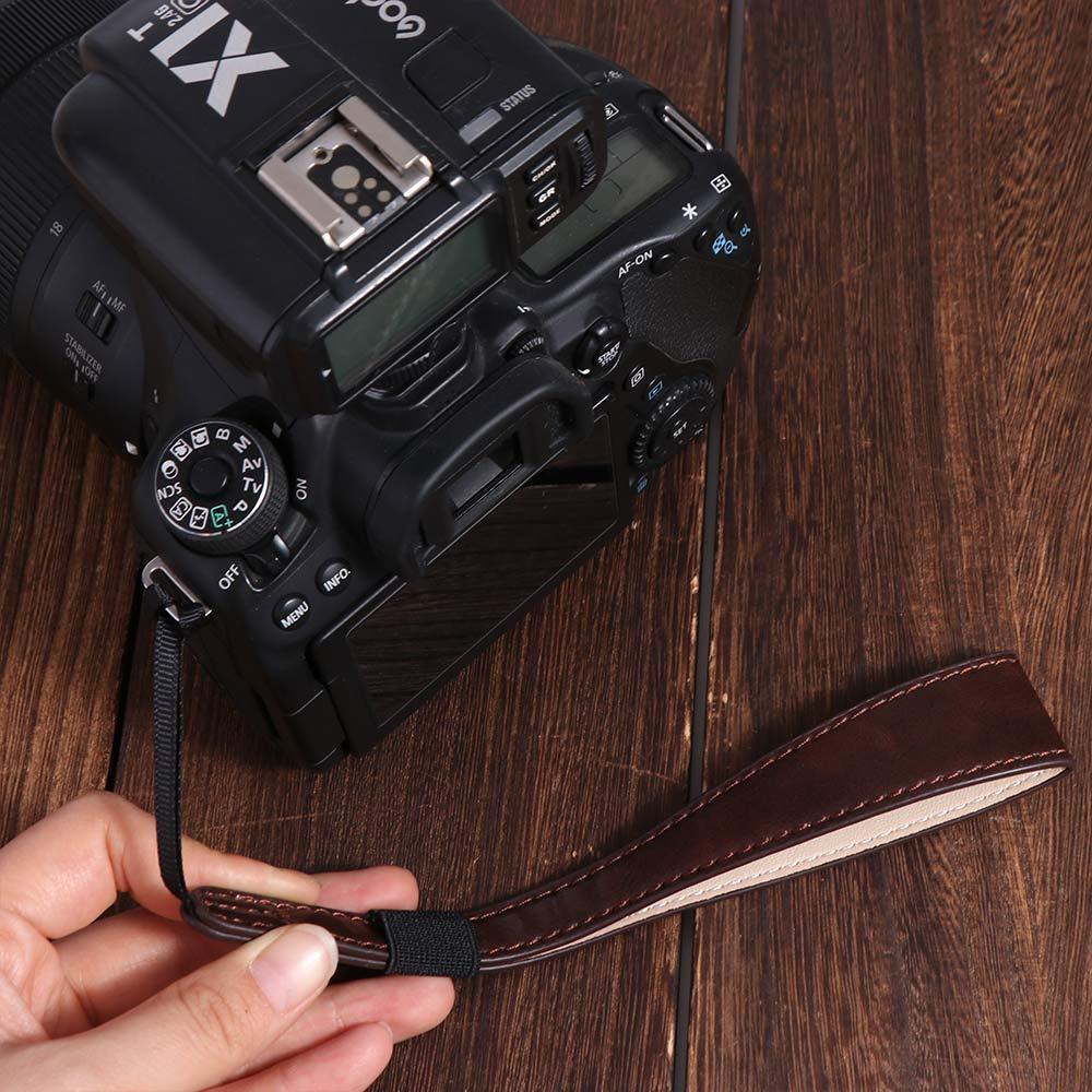 PU Leather Camera Wrist Strap DSLR SLR Camera Hand Grip Camera Strap   Camera Accessories