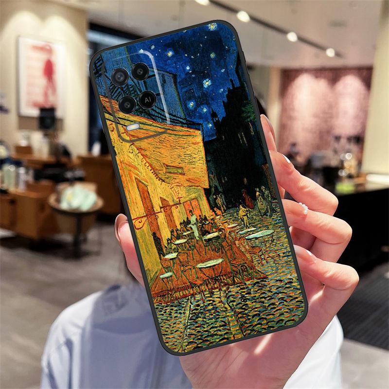 Van Gogh Oil Painting Case For OPPO Find X5 Pro X3 Lite A15 A16 A52 A72 A5 A9 A31 A53 A83 A93 A94 A74 A54 Cover