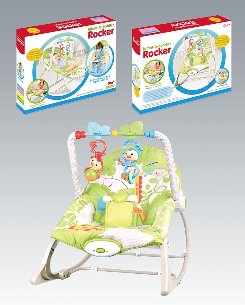 Multifunctional Baby Rocking Chair with Music and Vibration Soothing Cradle Bed