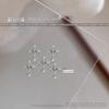 Rhinestone Metal Cross Nail Charms - Retro Chrome Alloy Nail Accessories