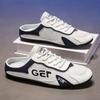 Trendy Men Baotou Half Slippers Summer Mesh Breathable Casual Slipper Soft Sole Support Walking Flats Comfort Men Sneakers Tenis
