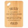 Cutting Board / Appetizer Tray - PLANETEE - An Equally Great Elise - Bamboo - 30 X 20 X 1 Cm - 24 Mm Hole