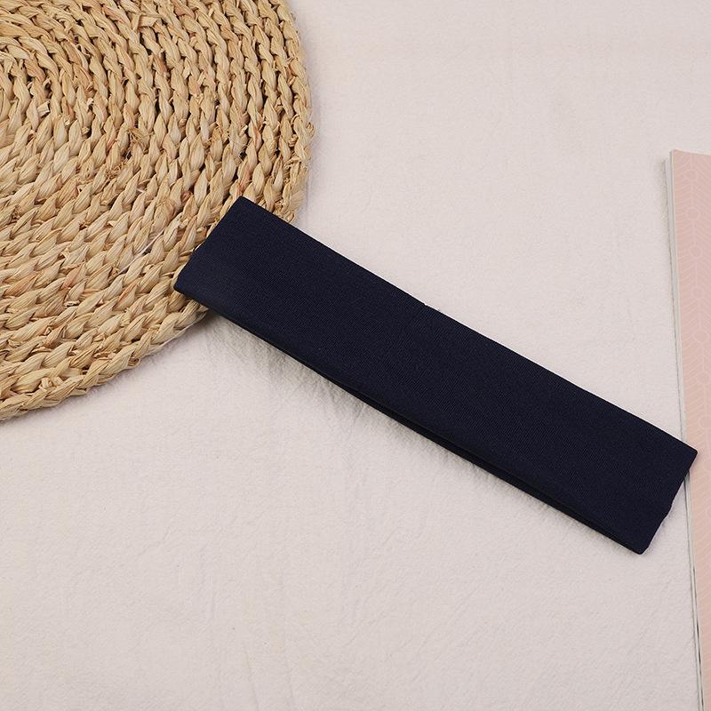 Stretchiga Sport Yoga Hårband Enfärgade Tennis Elastiska Pannband Fitness Yoga Huvudbonader för Kvinnor Håraccessoarer