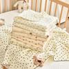 GPPNKC Four-Layer Polka Dot Baby Gauze Blanket