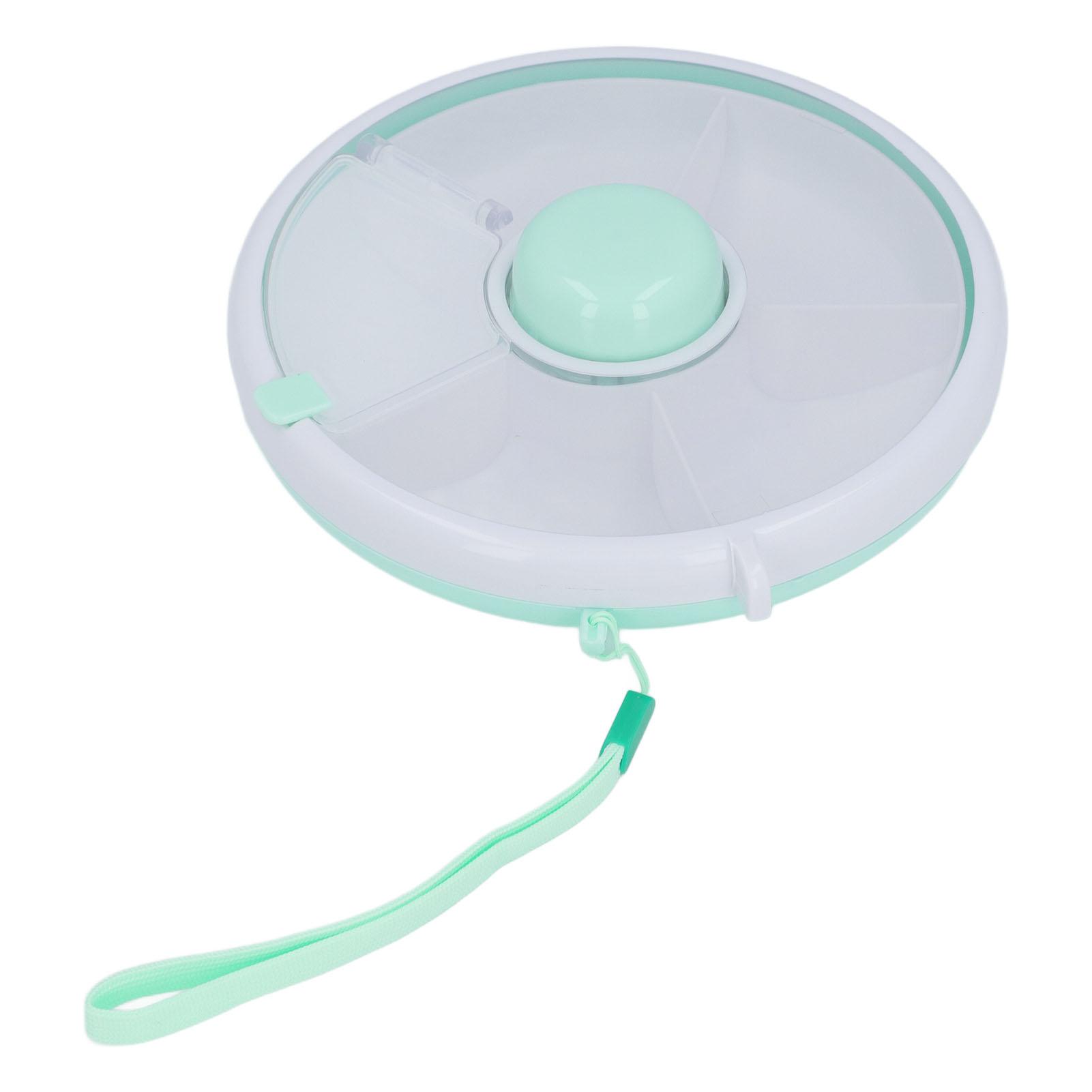 

Контейнер для закусок круглый вращающийся разделенный PP ABS герметичный портативный ящик для хранения закусок для улицы