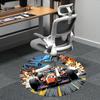 1PC Racing Speed Office Round Area Rug,  Mat Suitable ForOffice, Under Office Chairs Bedroom Living Room Home Decor, Room Deco